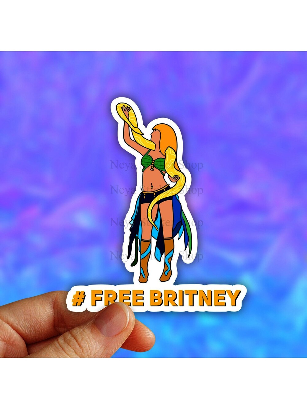 Britney Spears vinyl sticker 8x10 self-titled